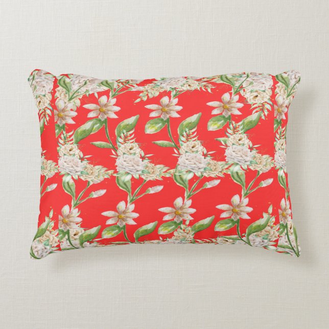 "Stars, Stripes, and Soft Nights." Decorative Cushion (Front)