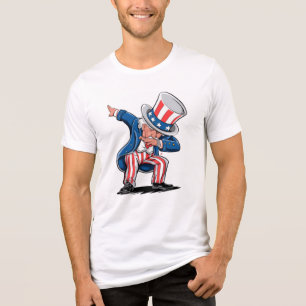 Stars, Stripes, and Swag: Uncle Sam Gets Trendy Tri-Blend Shirt