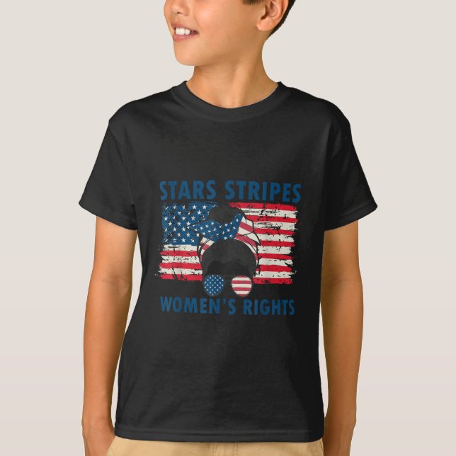 Stars Stripes And Womens Rights 4th Of July Equal  T-Shirt (Front)