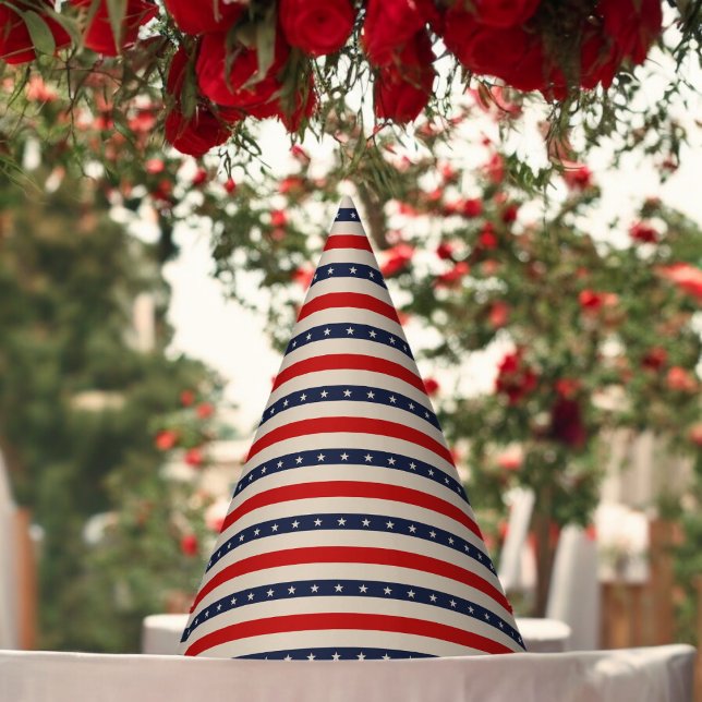 Stars Stripes Art Party Hat (stars usa flag Paper party hat, Kids,adults,party birthday hat,Baby Shower,wedding,celebration hat)