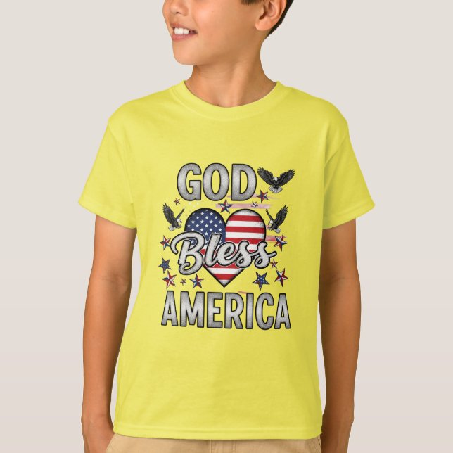 Stars, Stripes & Blessings T-shirt design  (Front)