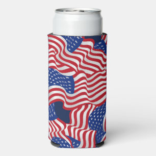 Stars & Stripes Celebration Seltzer Can Cooler