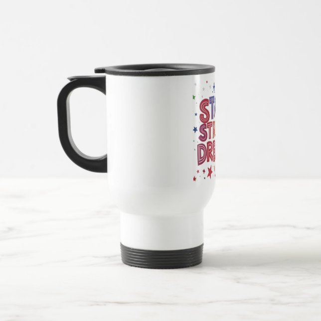 Stars Stripes Dreams Travel Mug (Left)