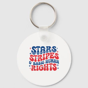 Stars Stripes Equal Rights 4th Of July Equal Right Key Ring
