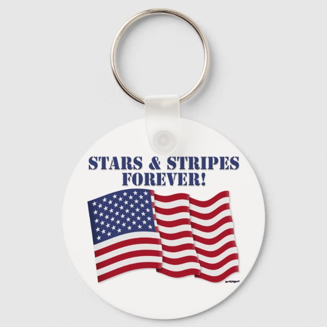 STARS & STRIPES FOREVER! KEY RING (Front)