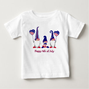 Stars, Stripes & Gnome Delight Baby T-Shirt