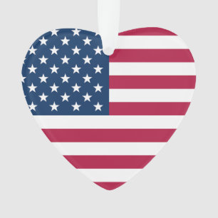 Stars & Stripes Heart Ornament