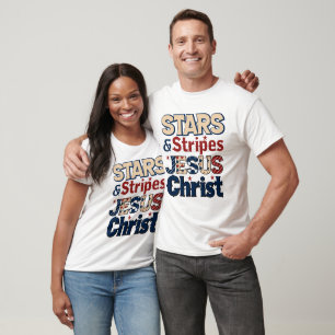 Stars Stripes Jesus Christ T-Shirt