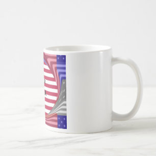 Stars & Stripes & Love: A Patriotic USA Design Coffee Mug