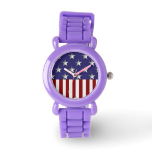 Stars & Stripes Patriotic Flag Watch