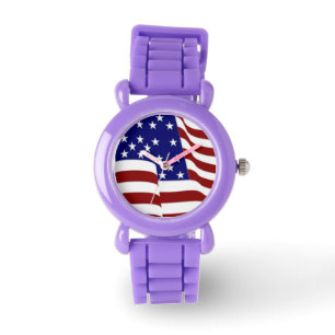 Stars & Stripes Patriotic Flag Watch