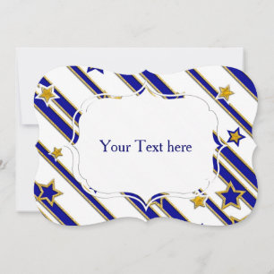 Stars & Stripes Pattern gold blue + your ideas