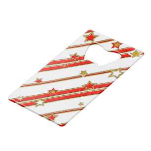 Stars & Stripes Pattern gold red blue + your ideas