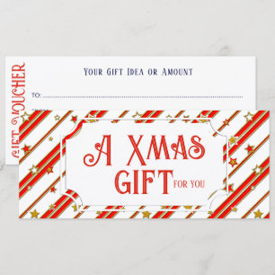 Stars & Stripes PATTERN gold red - Voucher