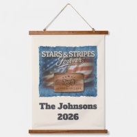 Stars & Stripes - Personalized Wall Tapestry