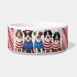 Stars & Stripes Pups Dog Bowl