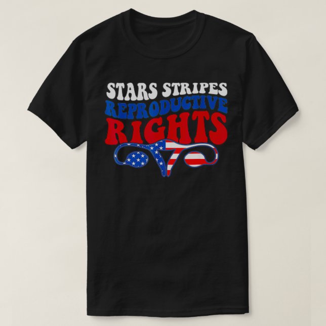 Stars Stripes Reproductive Rights American Flag 4t T-Shirt (Design Front)