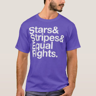 Stars Stripes Reproductive Rights Messy Bun T-shir T-Shirt