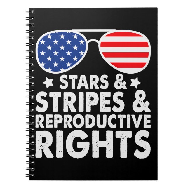 Stars Stripes Reproductive Rights Notebook (Front)