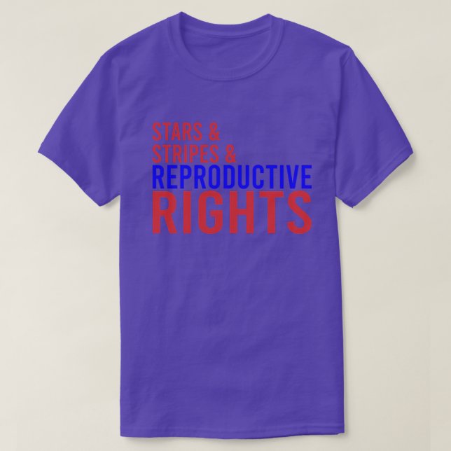 Stars Stripes Reproductive Rights Patriotic USA Fl T-Shirt (Design Front)