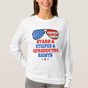 Stars Stripes Reproductive Rights US Flag Fourth O T-Shirt