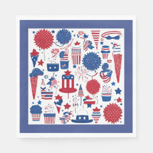 Stars, Stripes & Shenanigans Paper Napkins