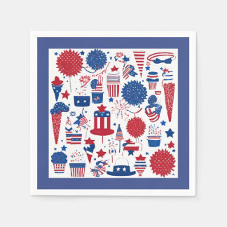 Stars, Stripes & Shenanigans – Patriotic Paper Napkin
