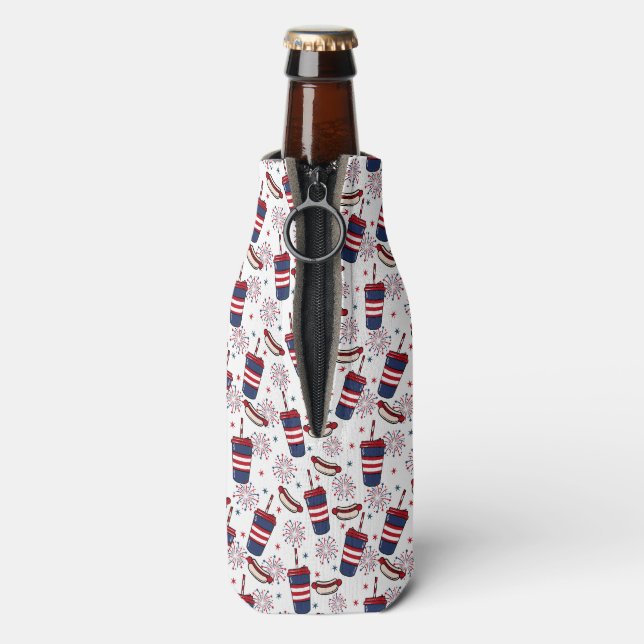 Stars, Stripes & Sizzle – A Patriotic Feast Bottle Cooler (Bottle Back)