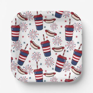 Stars, Stripes & Sizzle – A Patriotic Feast Paper Plate
