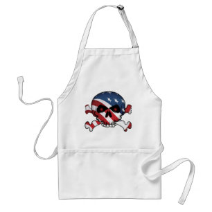 Stars & Stripes Skull Standard Apron