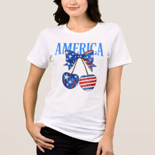 "Stars, Stripes & Sweet American Pride Tri-Blend Shirt