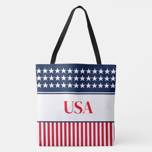 Stars & Stripes Tote Bag (Front)