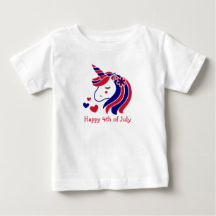 Stars, Stripes & Unicorn Magic Baby T-Shirt