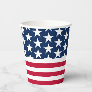 Stars Stripes USA flag Paper cup