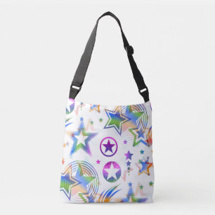 Stars Tattoo seamless pattern coloured + your Crossbody Bag