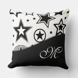 Stars Tattoos black + your ideas Cushion