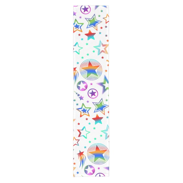 Stars Tattoos coloured + your ideas Short Table Runner (Front)