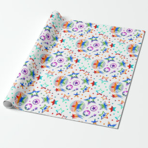 Stars Tattoos coloured + your ideas Wrapping Paper