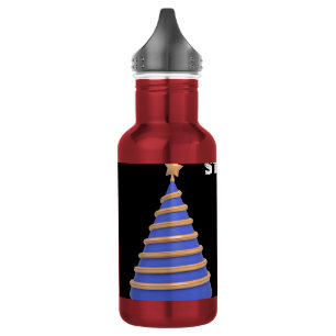 Stars Text Name Stainless Steel Water Bottle