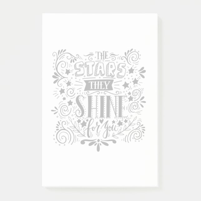 Stars They Shine For You Post-it Notes (Front)