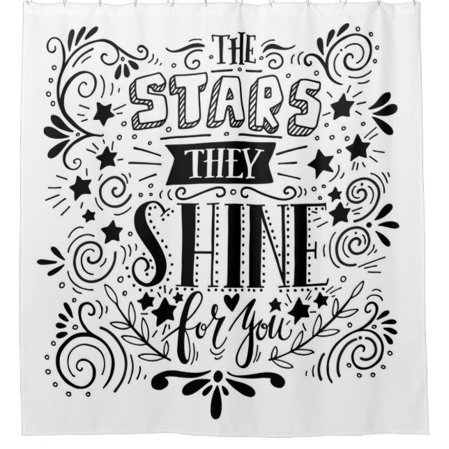 Stars They Shine For You Shower Curtain (Front)