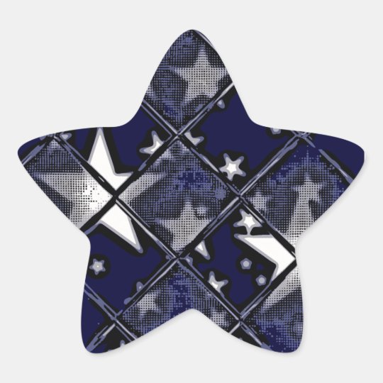 STARS THROUGH GLASS STAR STICKER
