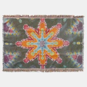 Stars Tie Dye Throw Blanket