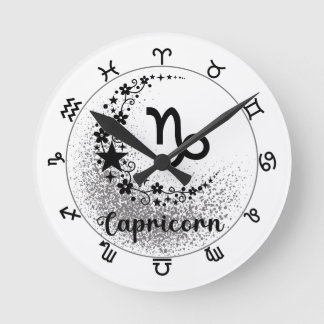 Stars Time! Find Your Magical Zodiac Clock! Round Clock