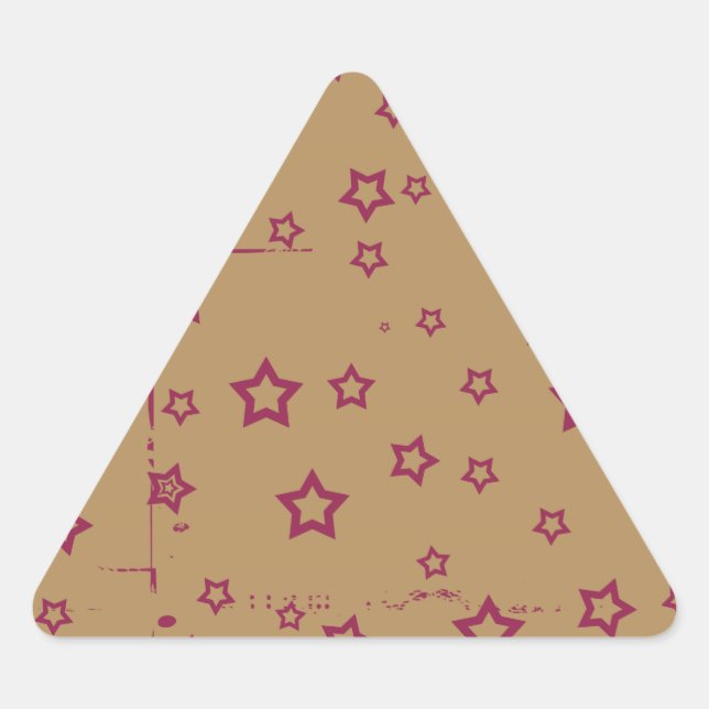 stars triangle sticker (Front)