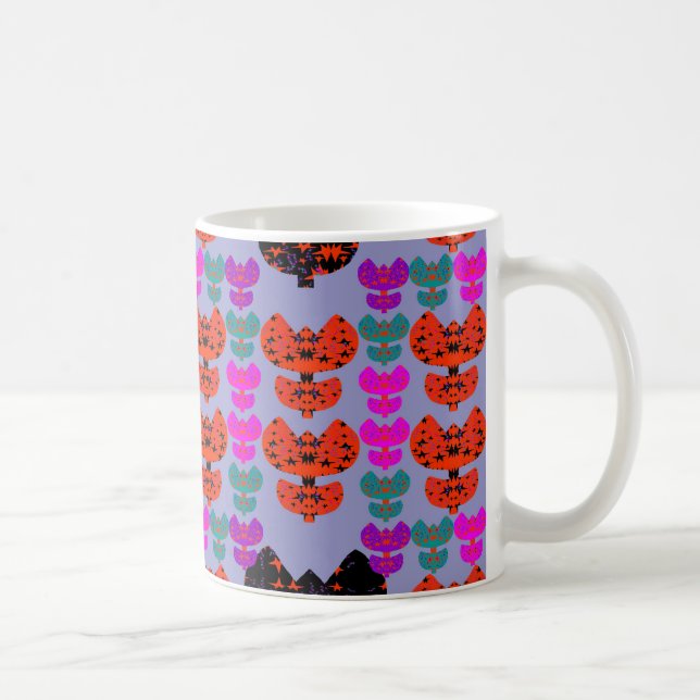 Stars Tulips Coffee Mug (Right)