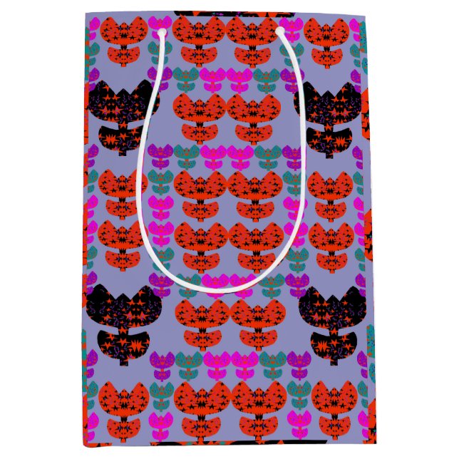 Stars Tulips Medium Gift Bag (Front)