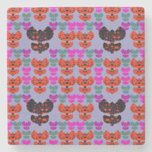 Stars Tulips Stone Coaster