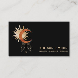 *~* Stars Universe Cosmic  Moon Beams Sun Rays Business Card