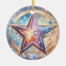 stars water-colored pastel paintings